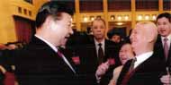 习近平接见本会顾问庄炎林